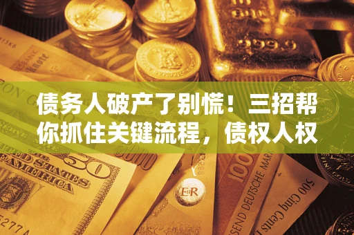 北京债务人破产了别慌！三招帮你抓住关键流程，债权人权益不再缩水