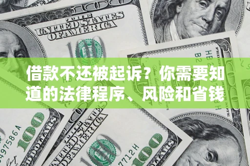 北京借款不还被起诉？你需要知道的法律程序、风险和省钱技巧