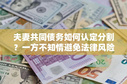 北京夫妻共同债务如何认定分割？一方不知情避免法律风险必看！